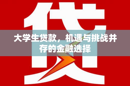 淮阳大学生贷款，机遇与挑战并存的金融选择