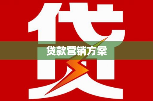 淮阳贷款营销方案