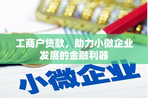 淮阳工商户贷款，助力小微企业发展的金融利器