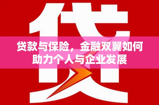 淮阳贷款与保险，金融双翼如何助力个人与企业发展