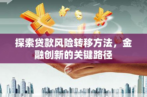 淮阳探索贷款风险转移方法，金融创新的关键路径