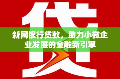 淮阳新网银行贷款，助力小微企业发展的金融新引擎