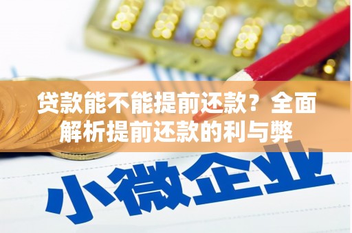 淮阳贷款能不能提前还款？全面解析提前还款的利与弊