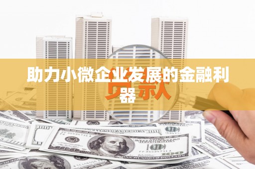 淮阳助力小微企业发展的金融利器