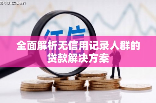 淮阳全面解析无信用记录人群的贷款解决方案